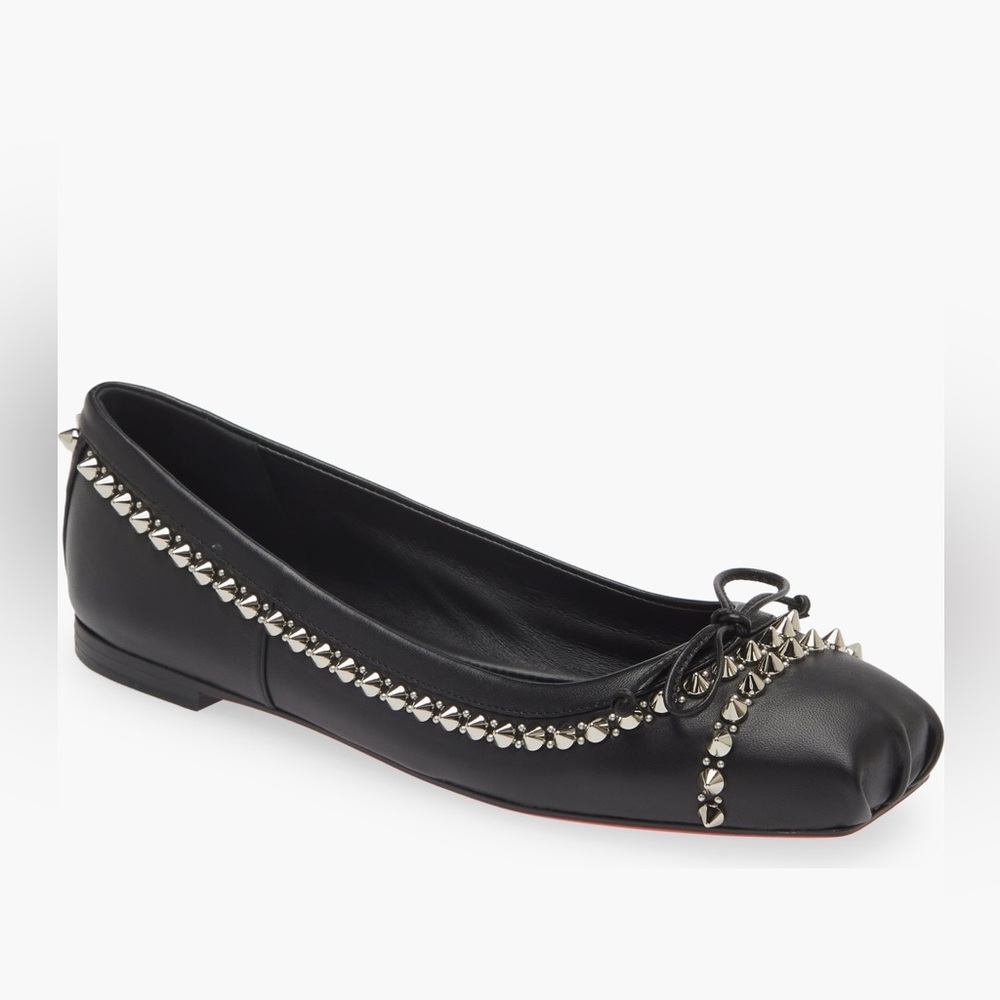 NWT Christian Louboutin Mamadrague Spike Ballet Flat